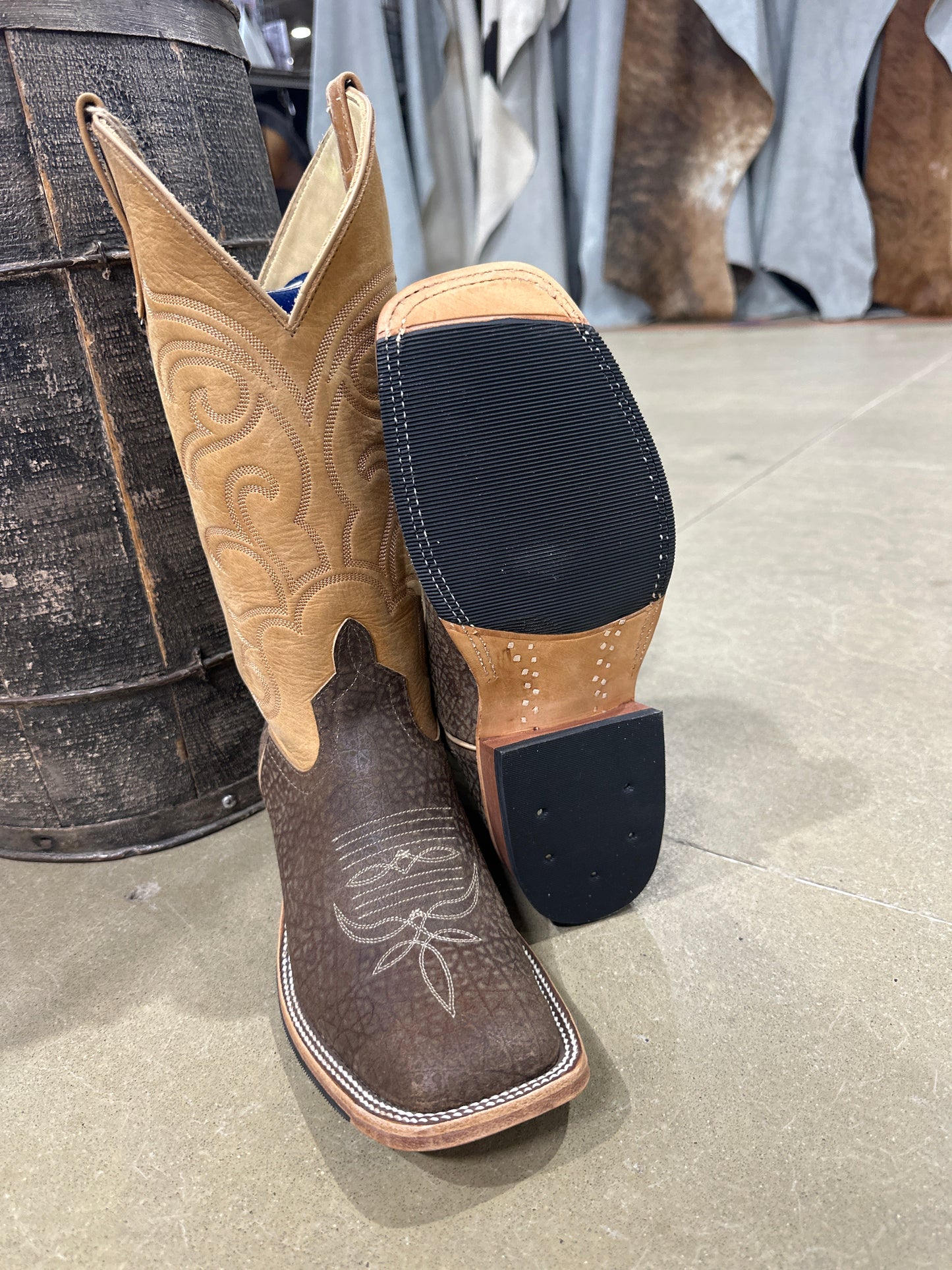 Anderson Bean Mens Boot 339742 Tan Hungry Hippo/Cognac Wyoming