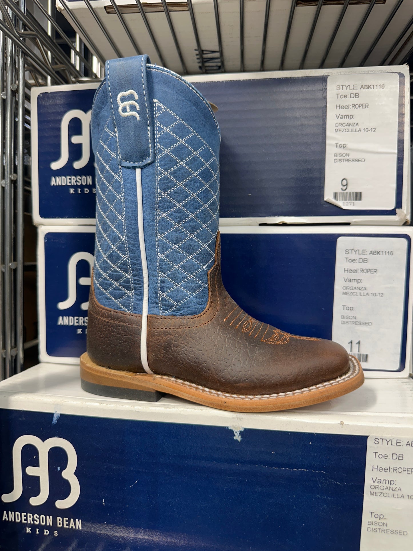 ABK1116 Youth Organza Mezciilla/Bison Distressed