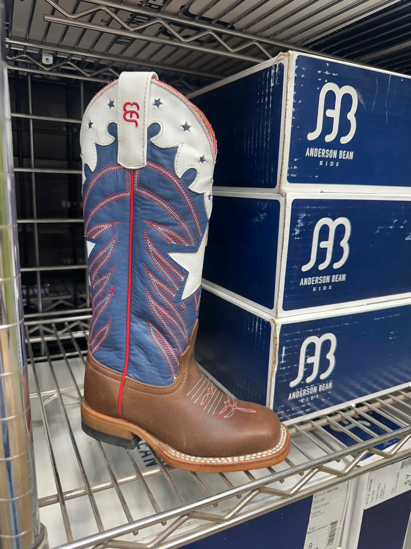 ABK7097 Youth Rosie Tan/Blue Harbor