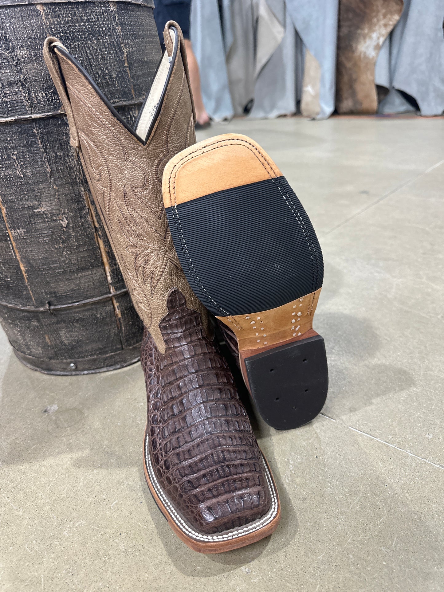 Anderson Bean Mens Boot 339753 Brown Lux Caiman/Camel West