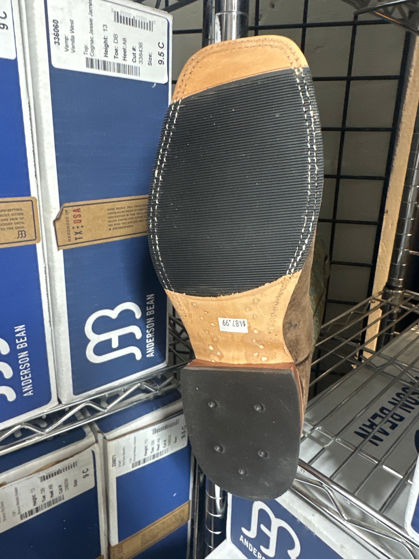 Anderson Bean Womens Boot 336998 Cafe Carpincho Copper Turquoise Tool