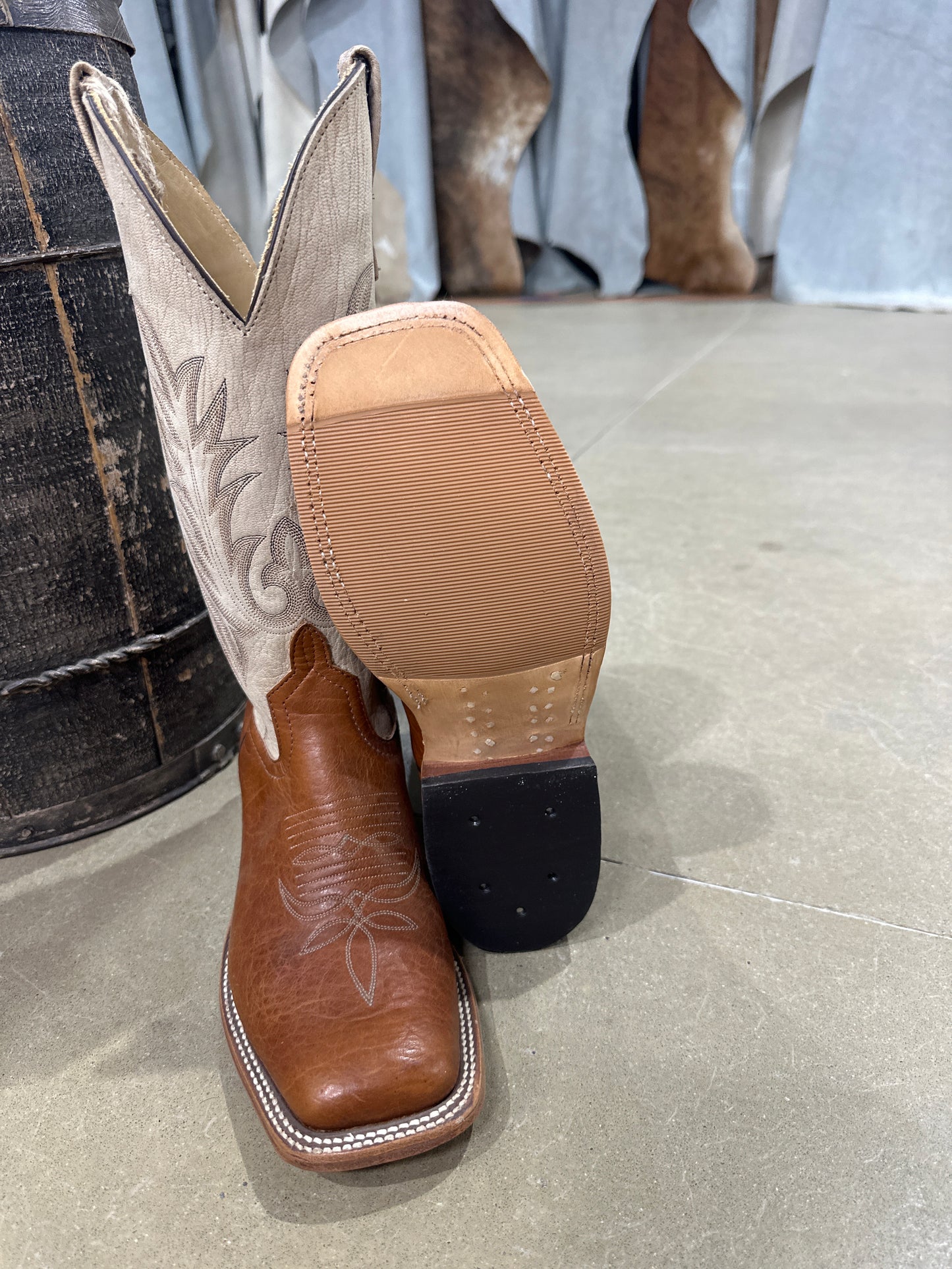 Anderson Bean Mens Boot 339748 Tan Bison Navajo/Natural Marsh