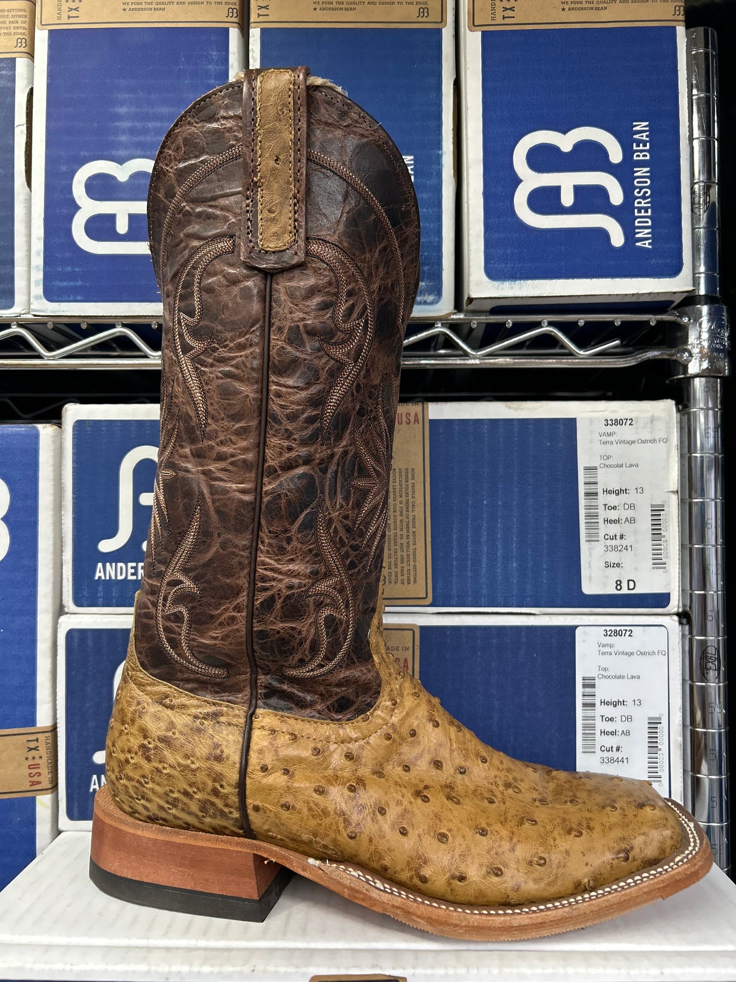 Anderson Bean Mens Boot 328072 Terra Vintage/Chocolate Lava