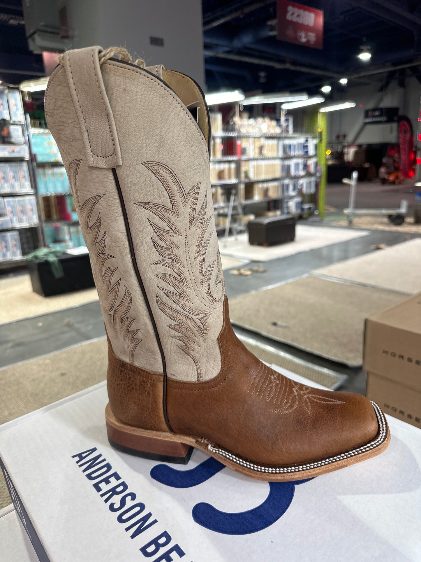 Anderson Bean Mens Boot 339748 Tan Bison Navajo/Natural Marsh