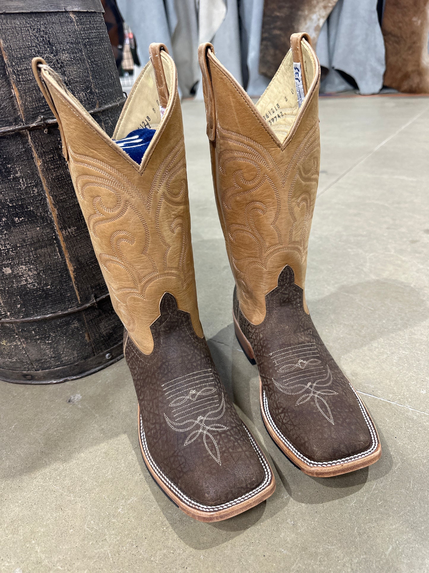 Anderson Bean Mens Boot 339742 Tan Hungry Hippo/Cognac Wyoming