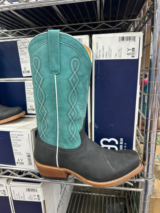 ABK5202 Youth Black Oiled Shoulder/Sea Foam Barcelona