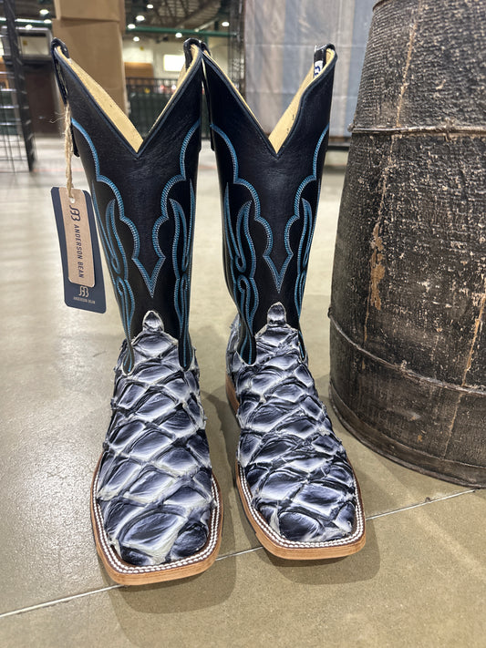 Anderson Bean Mens Boot Ivory Eclipse Big Bass/Carbon Blue Milan