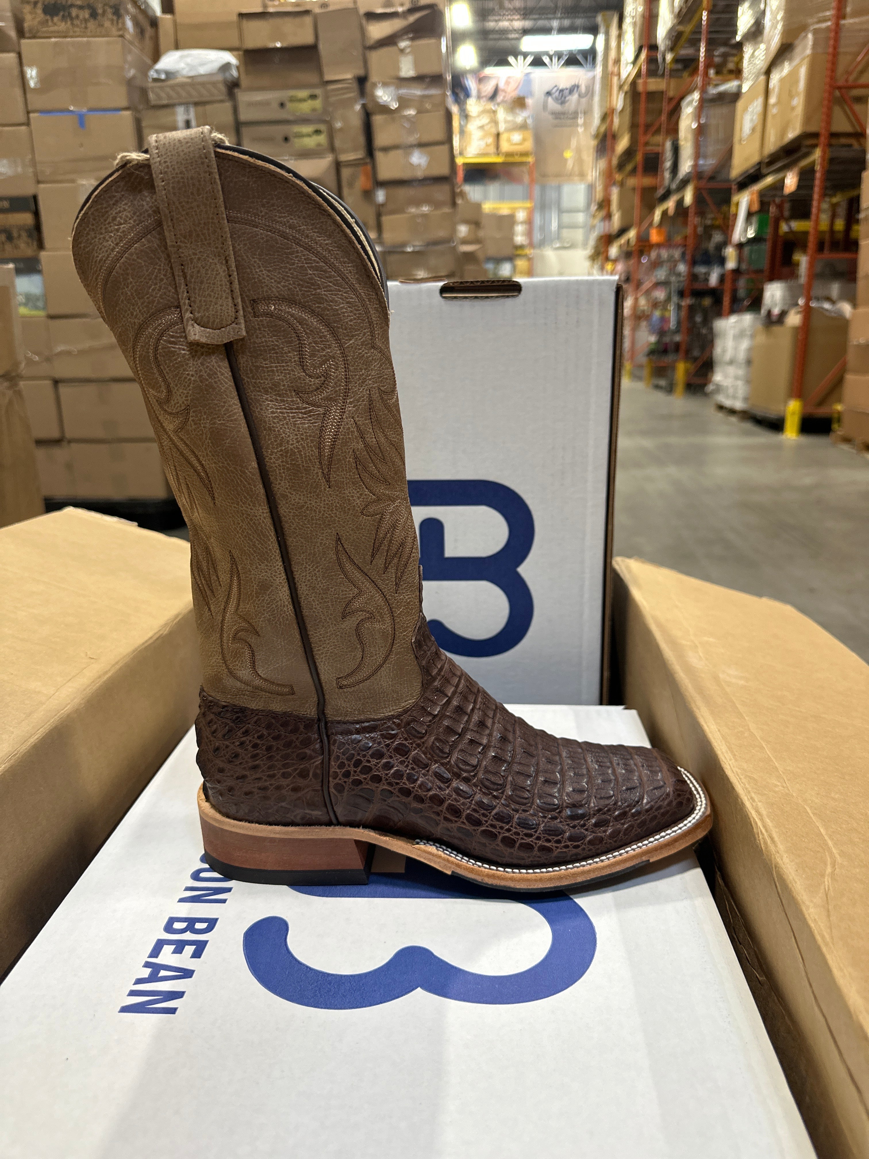 Anderson Bean Mens Boot 339753 Brown Lux Caiman/Camel West – Rodeo Boot ...
