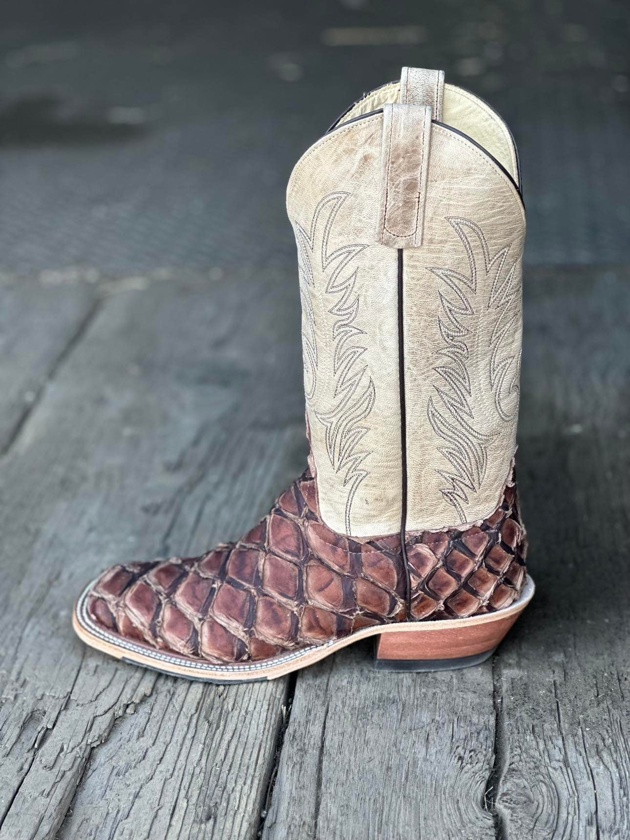 Anderson Bean Mens Boot 334162 Brown Matte Big Bass/Ivory Mad Dog ...