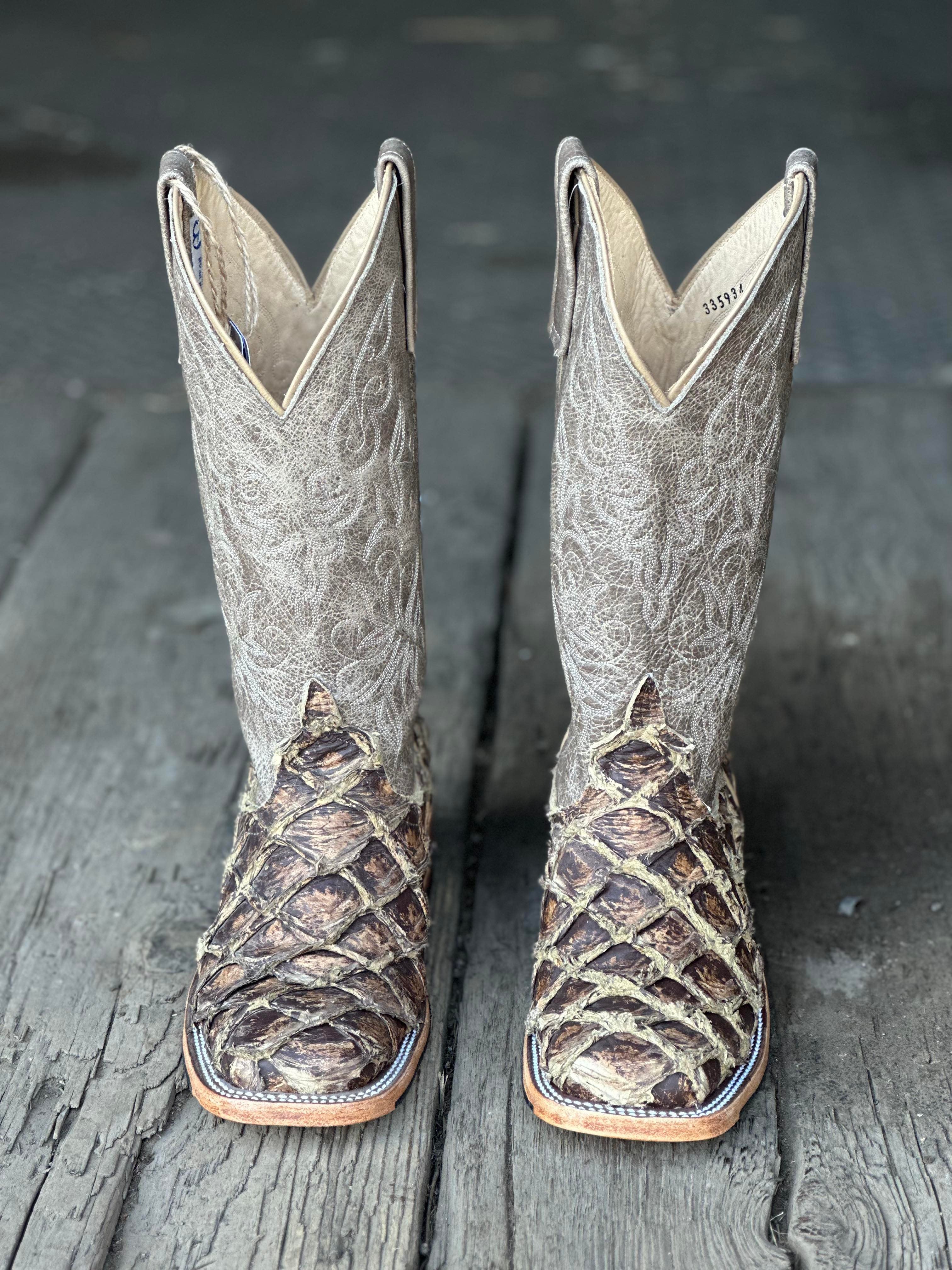 Anderson Bean Womens Boot 335934 Saddle Brown Rustic Big Bass/Mushroom ...