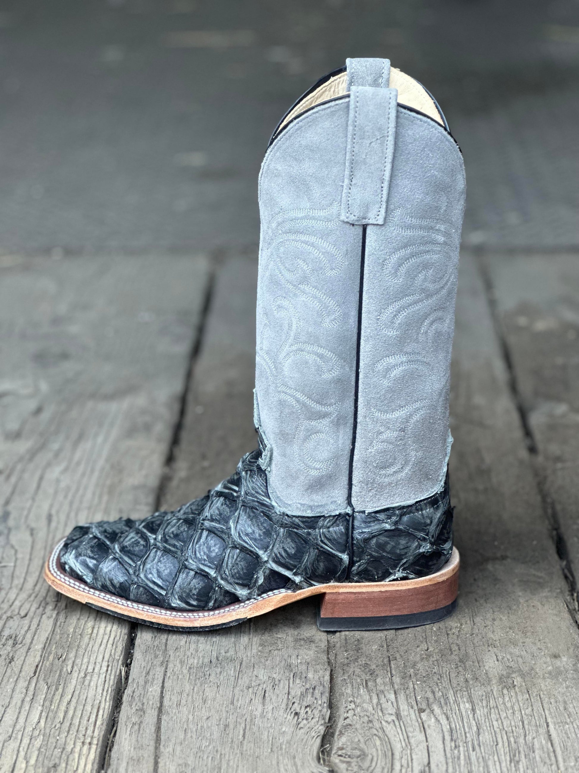 Anderson Bean Womens Boot 335936 Grey Rustic Big Bass/Smoked Bacon ...