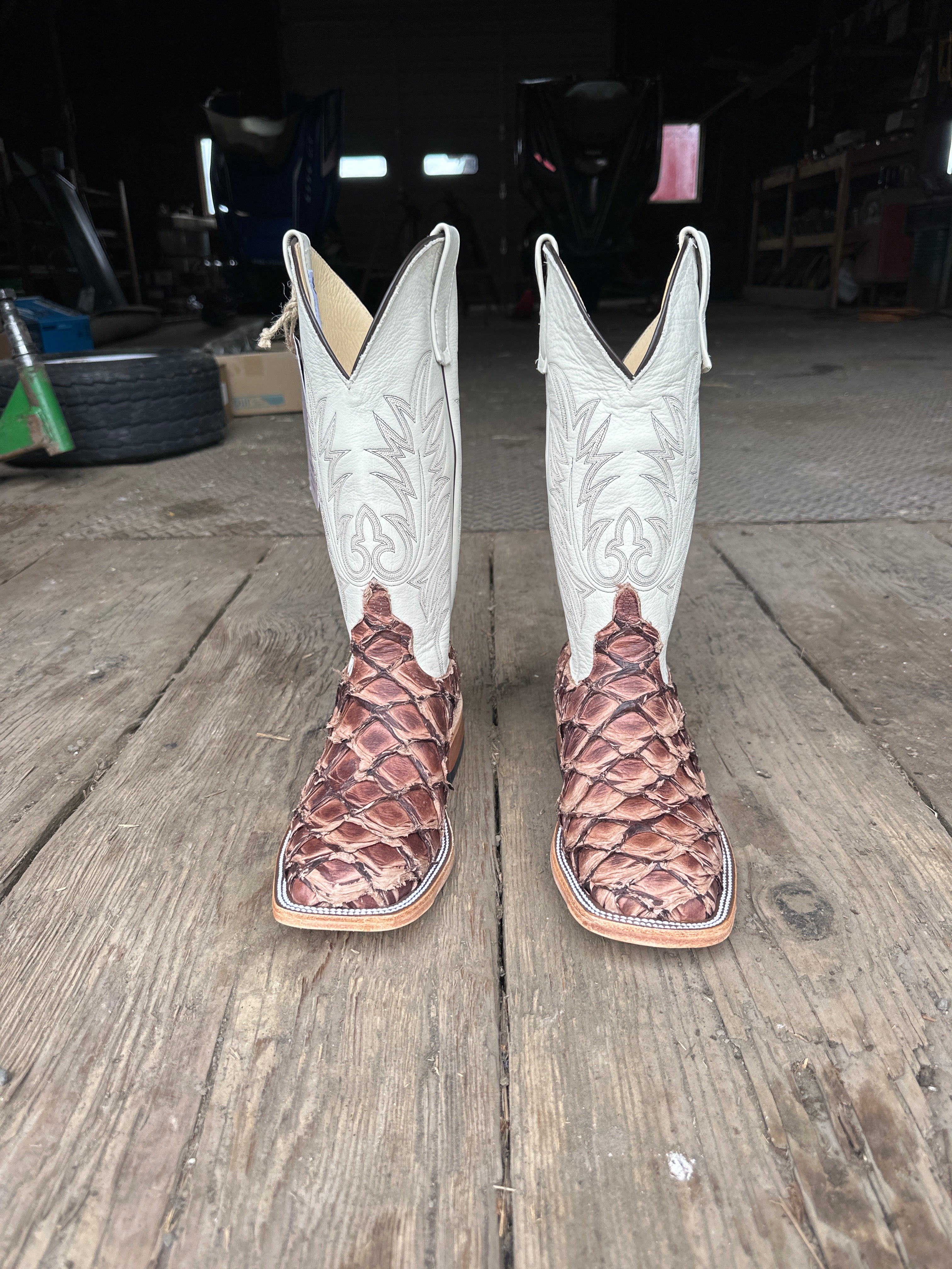 Anderson Bean Mens Boot 333577 Brown Matte Big Bass/Cream Deercow ...