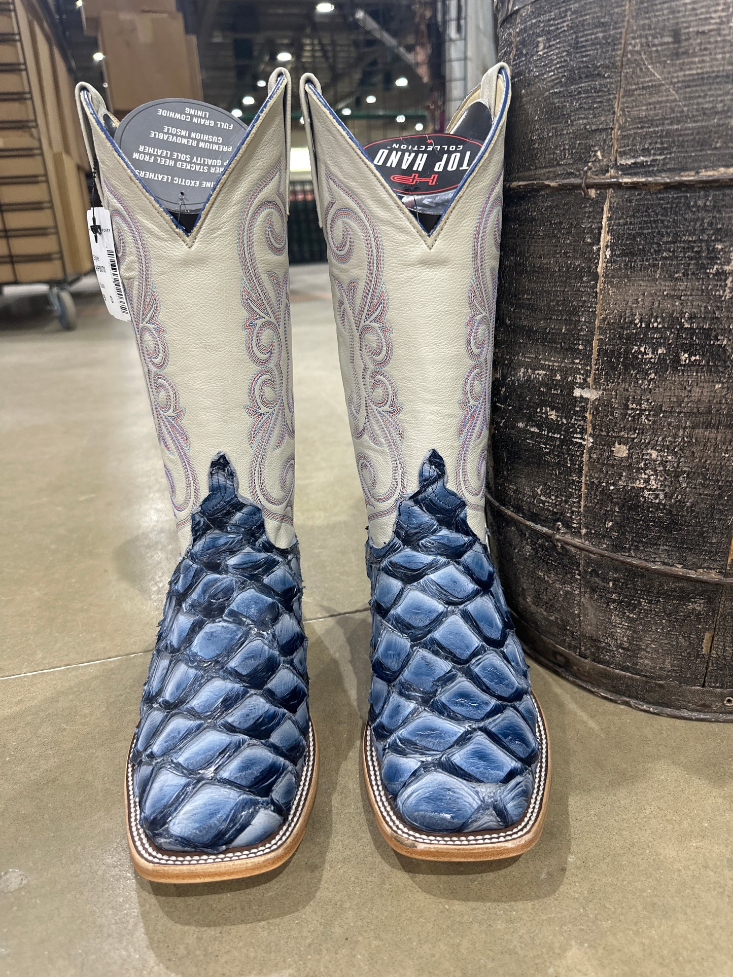 Horse Power Top Hand Boot HP8070 Sky Blue Bass/Mercedes Cream