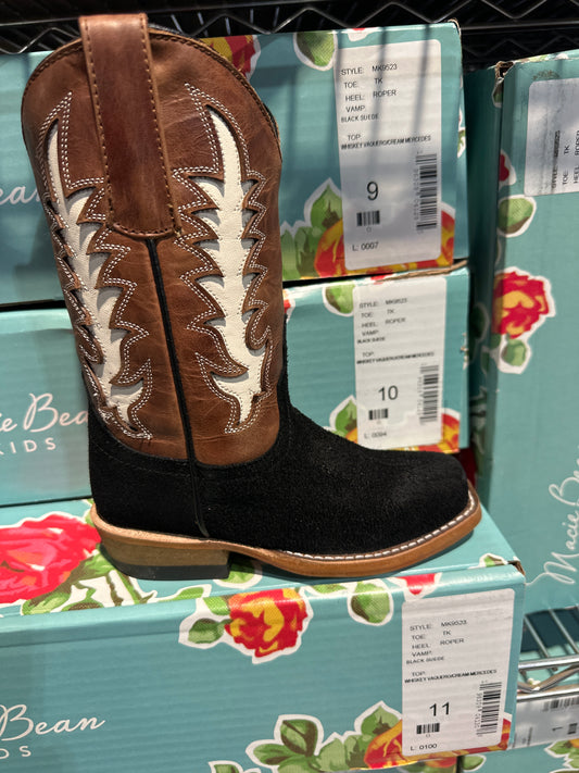 MK9523 Kids Whiskey Vaquero/Black Suede