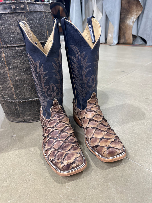 Anderson Bean Mens Boot 361640 Cigar Matte Big Bass/Navy Denver Calf