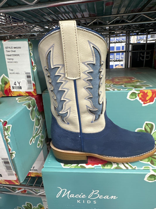 MK9521 Kids Blue Suede/Cream Mercedes