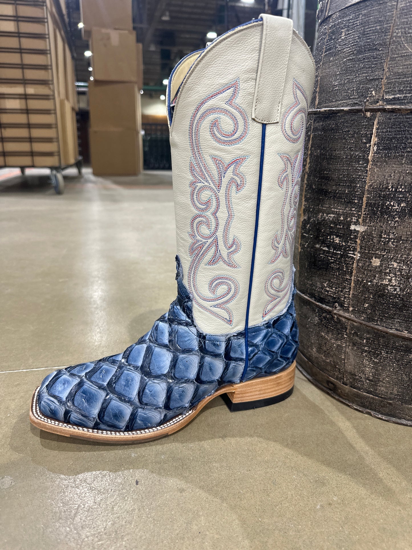 Horse Power Top Hand Boot HP8070 Sky Blue Bass/Mercedes Cream