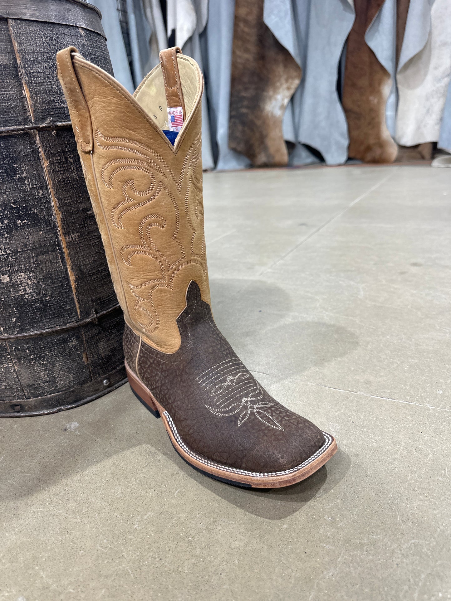 Anderson Bean Mens Boot 339742 Tan Hungry Hippo/Cognac Wyoming