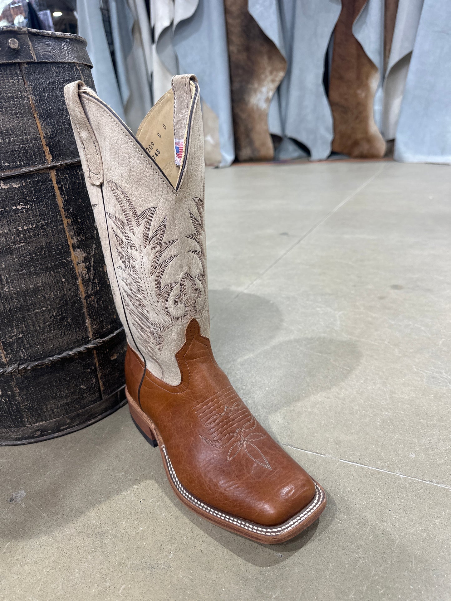 Anderson Bean Mens Boot 339748 Tan Bison Navajo/Natural Marsh