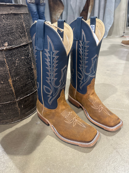 Anderson Bean Mens Boot 339740 Wheatbuck Waxy Kudu/Navy Burnishable Calf