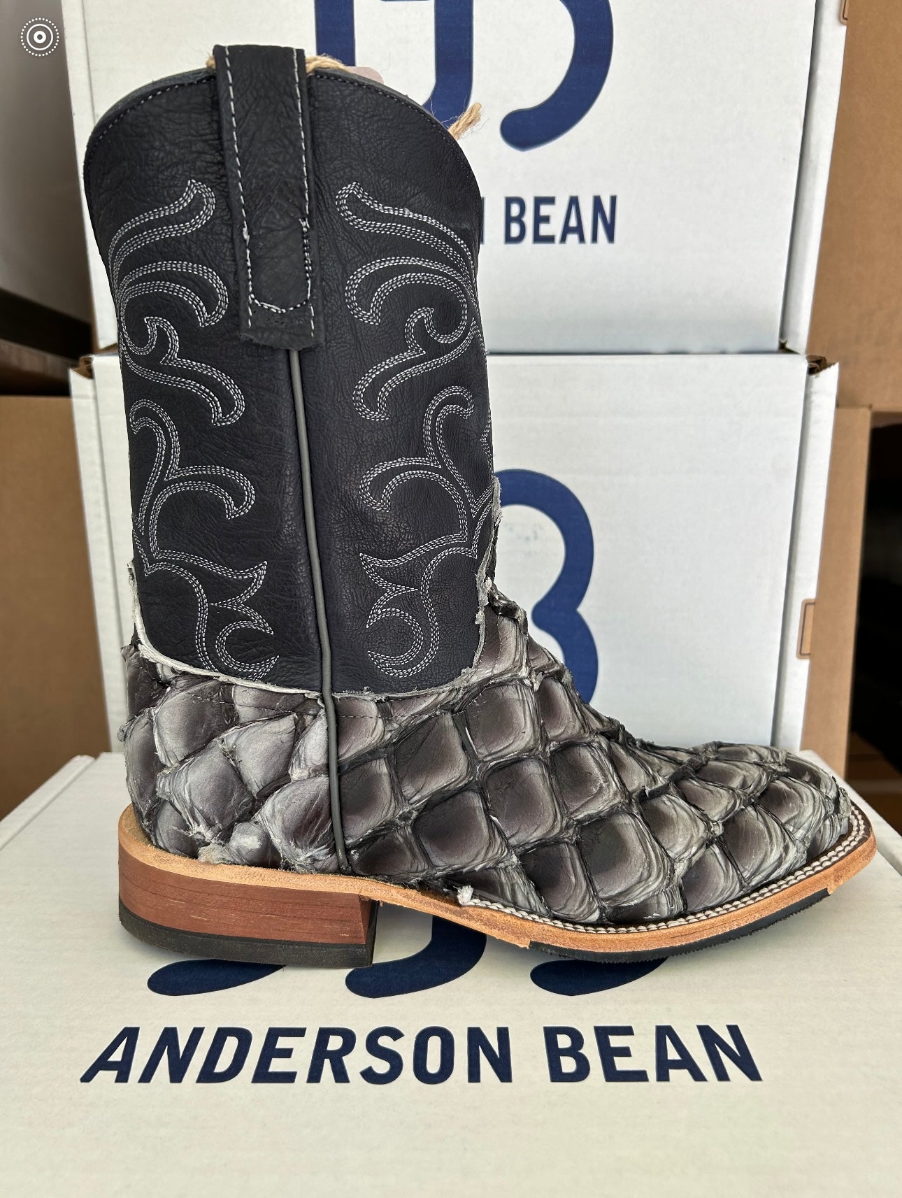 Anderson Bean S3000 Anderson Bean Mens Boot 339586 Fifty Shades Big Bass/Navy Denver Calf ...